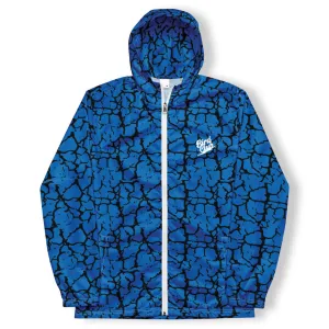 Orlando Blue Crackle Water Resistant Windbreaker