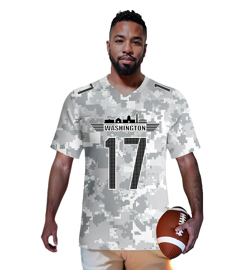 #17 McLaurin Washington Commanders Jersey Salute to Star Players Camouflage Jersey American Football New Fashion Jersey