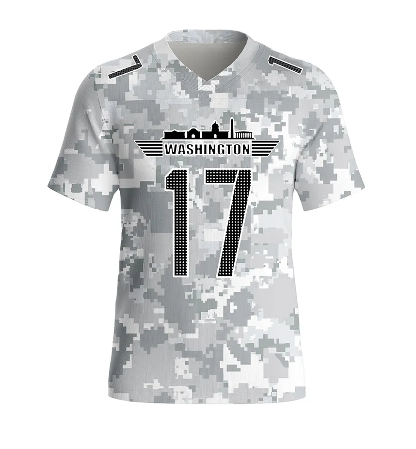 #17 McLaurin Washington Commanders Jersey Salute to Star Players Camouflage Jersey American Football New Fashion Jersey