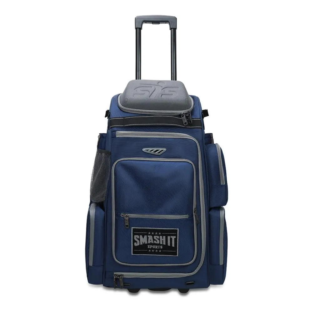 2025 Smash Ops Lil’ Guerrilla Hybrid Roller/Bat Pack Bag - Navy/Grey