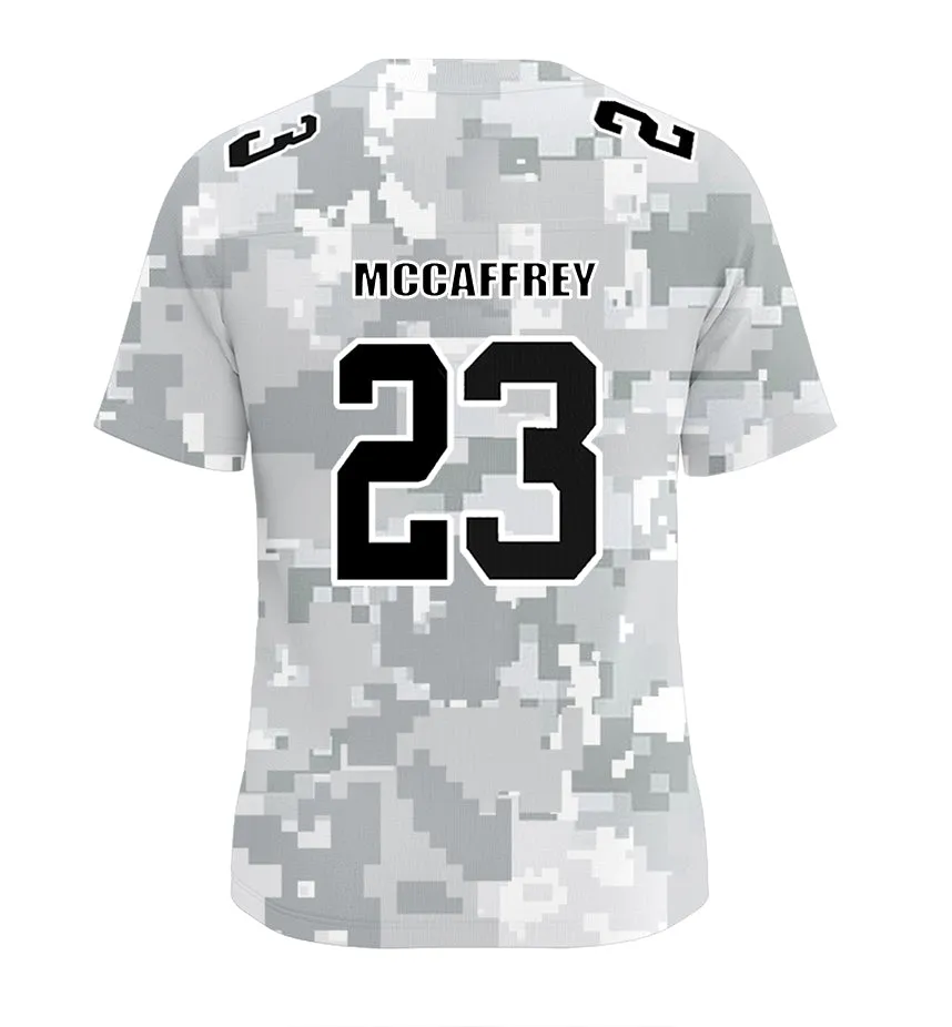 #23 McCaffrey San Francisco 49ers Jersey Salute to Star Players Camouflage Jersey American Football New Fashion Jersey