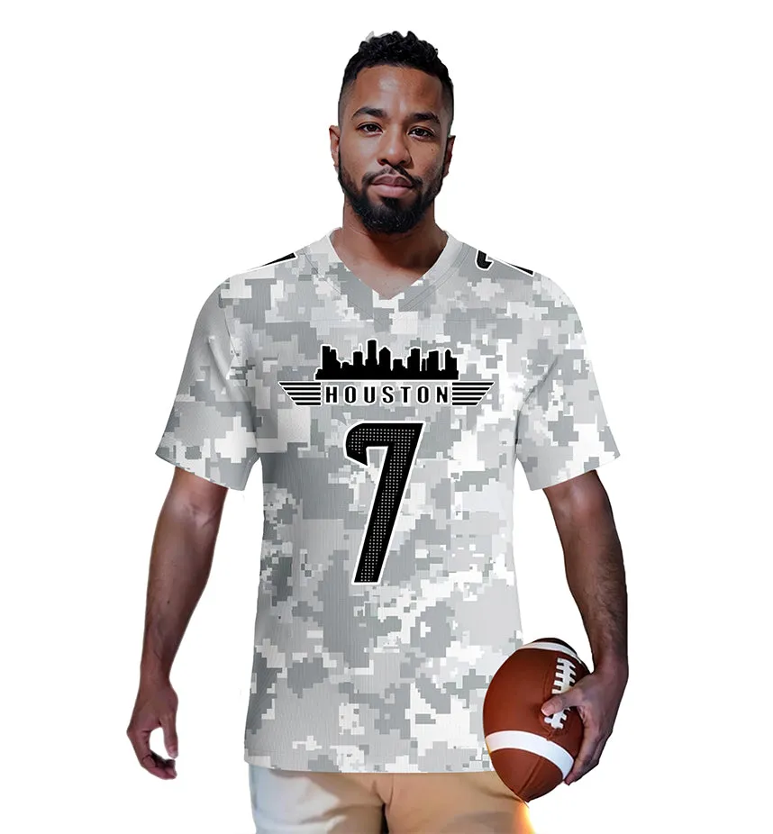 #7 Stroud Houston Texans Jersey Salute to Star Players Camouflage Jersey American Football New Fashion Jersey