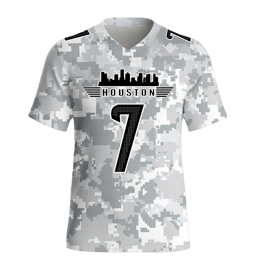 #7 Stroud Houston Texans Jersey Salute to Star Players Camouflage Jersey American Football New Fashion Jersey