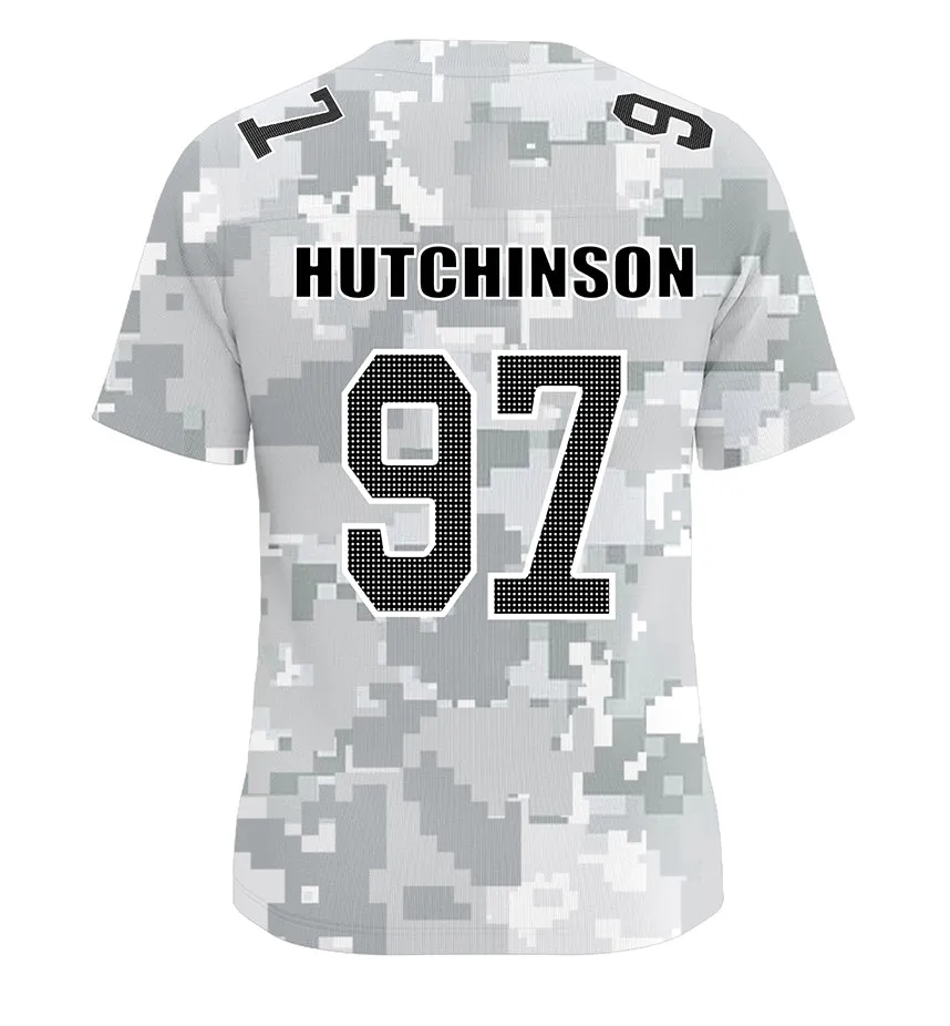 #97 Hutchinson Detroit Lions Jersey Salute to Star Players Camouflage Jersey American Football New Fashion Jersey