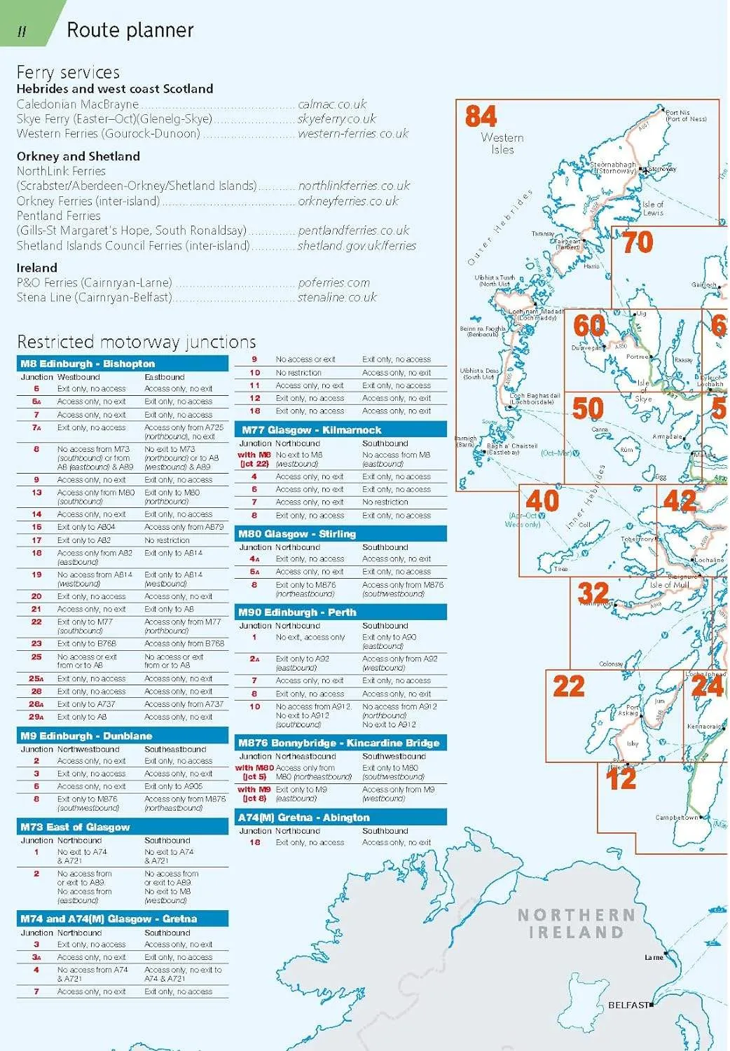 AA Glovebox Atlas Scotland