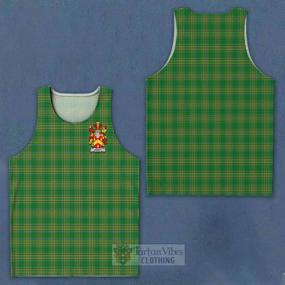 Abbott Irish Clan Tartan Men's Tank Top with Coat of Arms