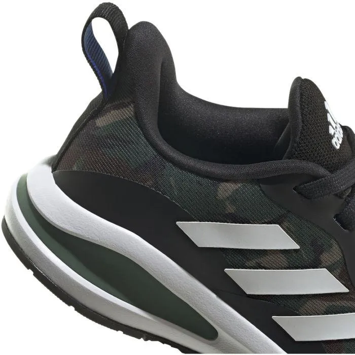 Adidas Kid's Fortarun J Shoes - Core Black / Cloud White / Green Oxide