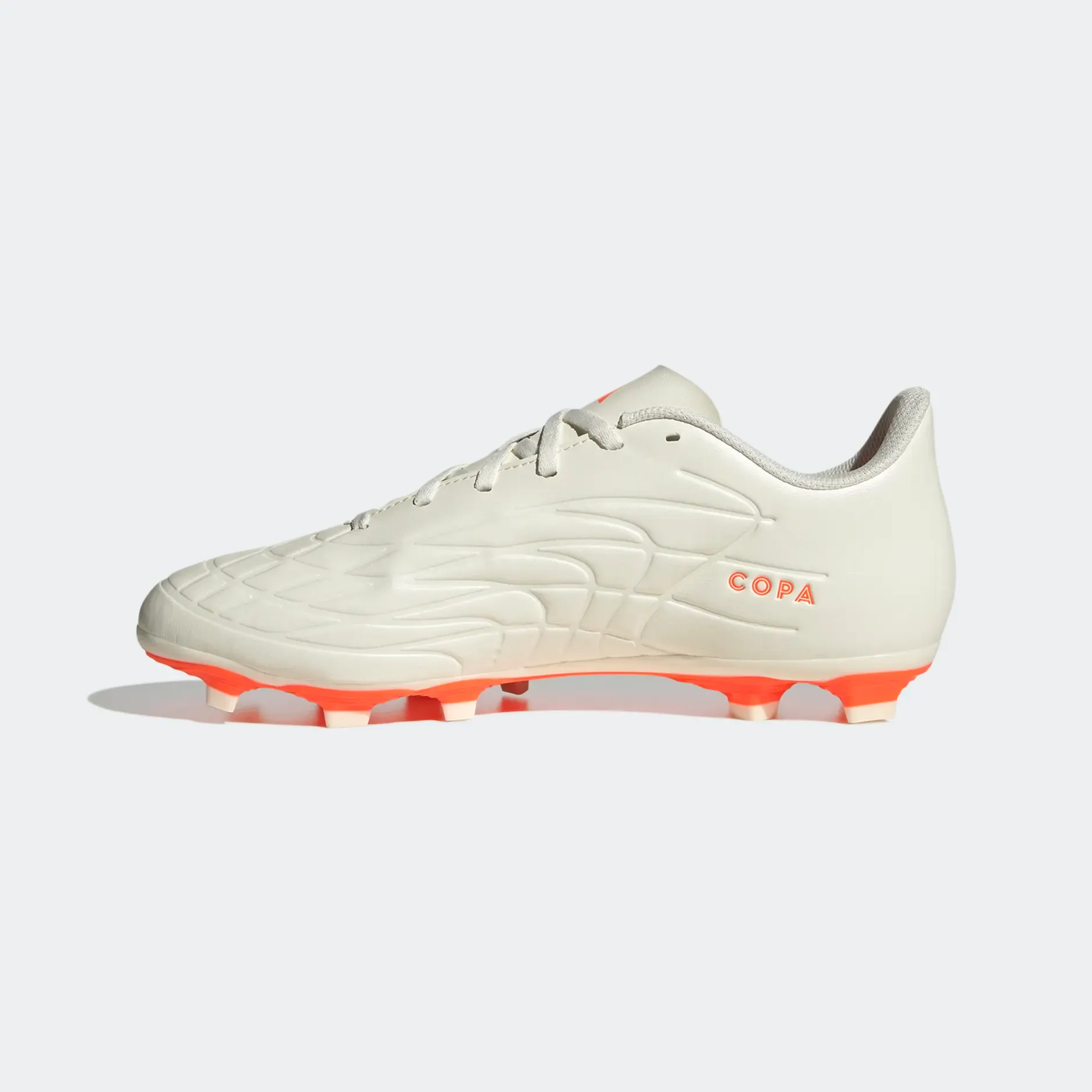 Adidas Men's Copa Pure.4 Flexible Ground Boots - Off White / Solar Orange