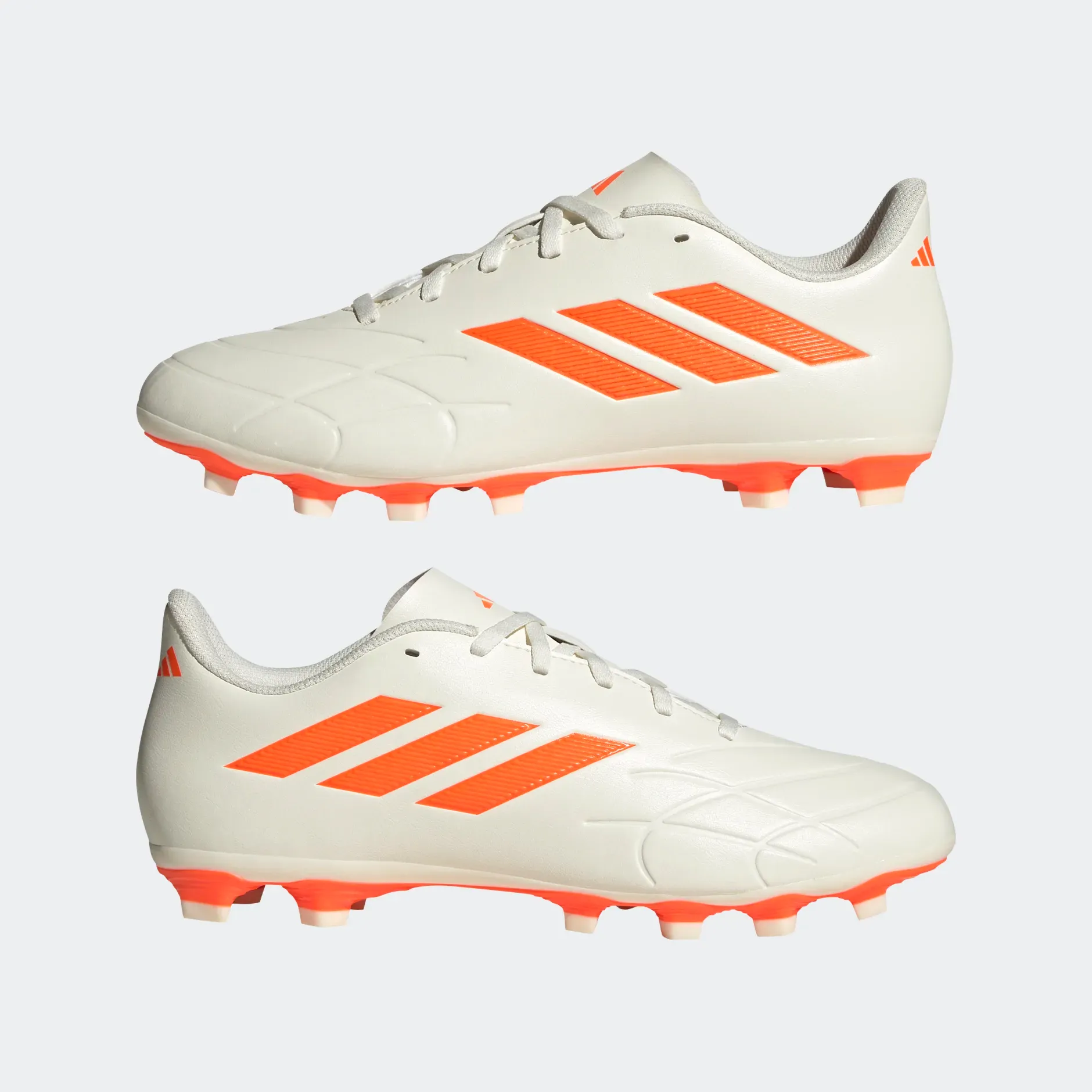 Adidas Men's Copa Pure.4 Flexible Ground Boots - Off White / Solar Orange