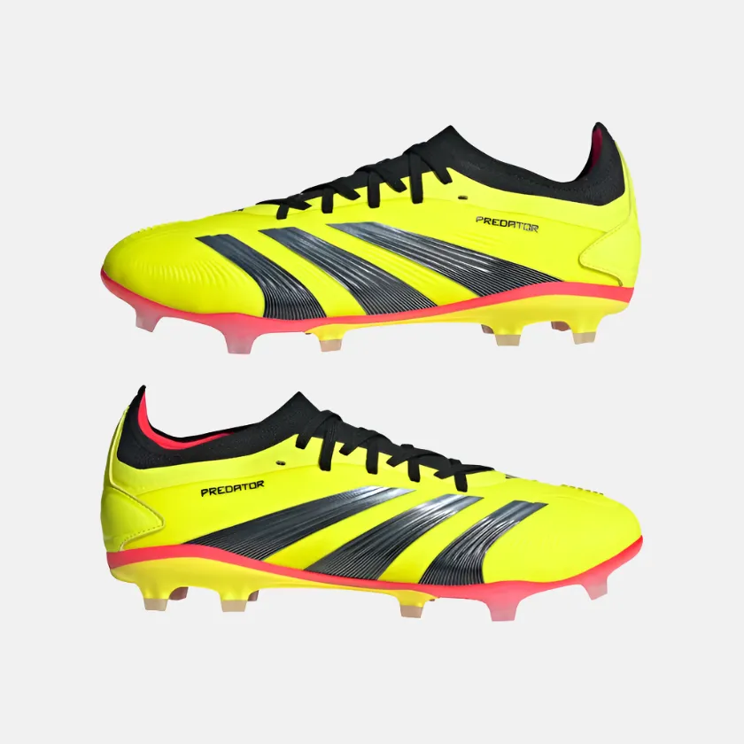 Adidas Predator 24 Pro Firm Ground Football Shoes -Team Solar Yellow 2/Core Black/Solar Red