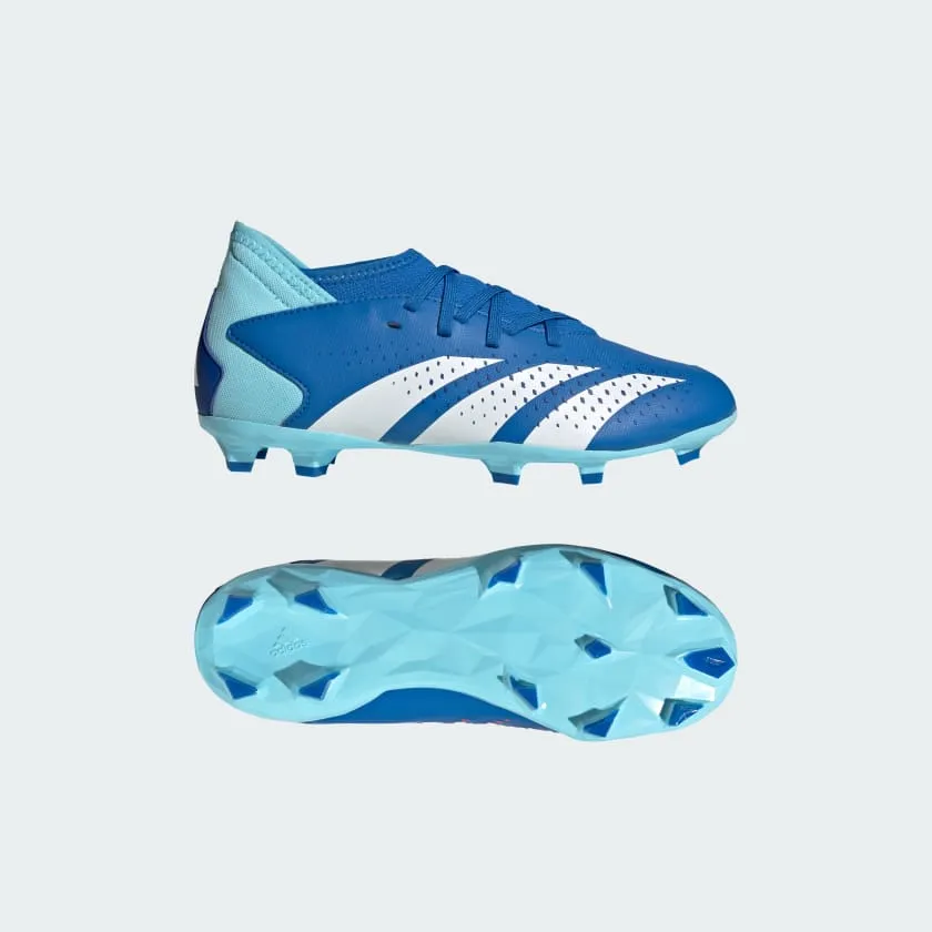 adidas Predator Accuracy .3 FG Boots- Blue/White/Sky- JUNIOR