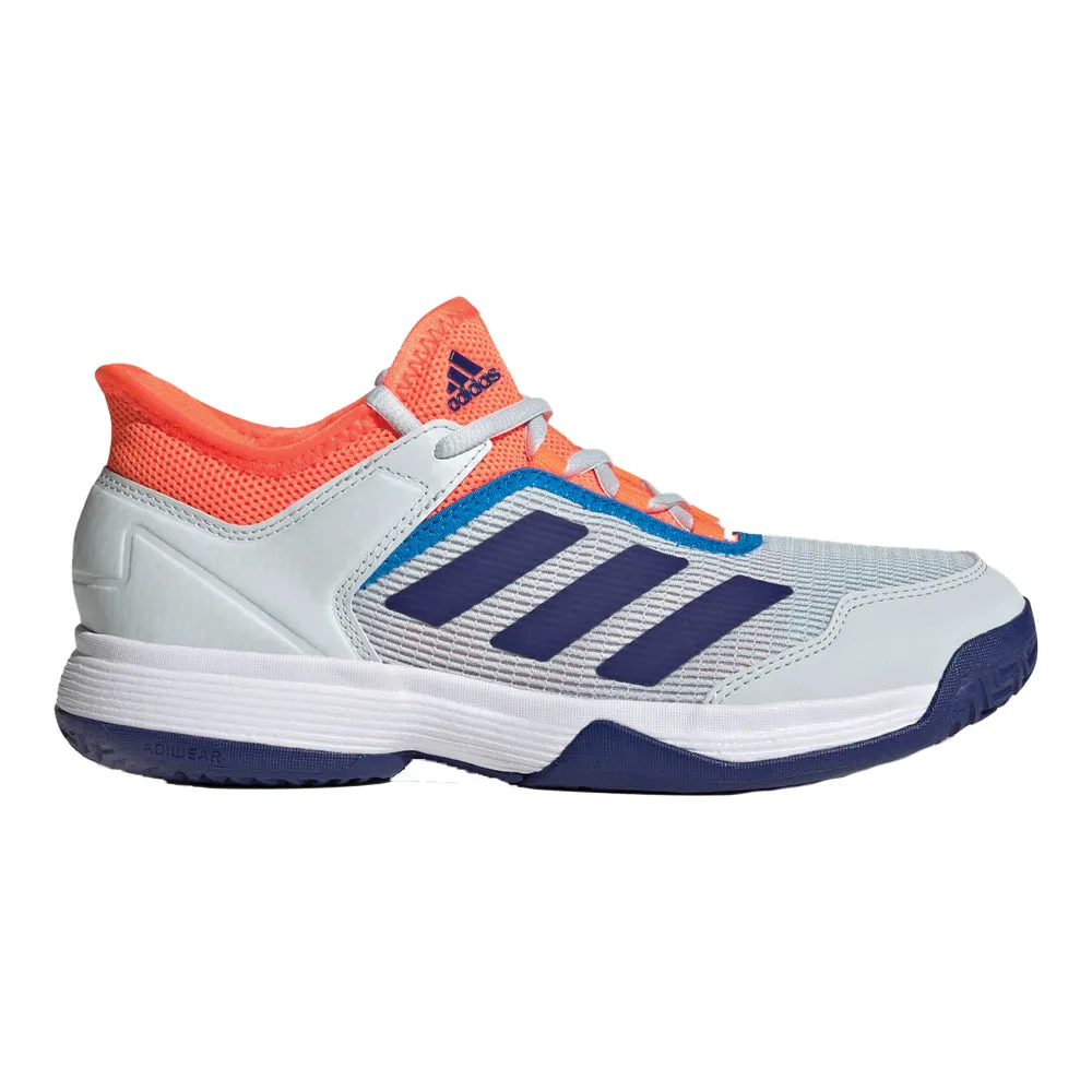 Adidas Ubersonic 4 Tennis Shoes (Junior) - Blue Tint/Legacy Indigo/Solar Orange