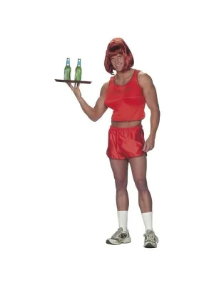 Adult Hooters Guy Waitress Costume