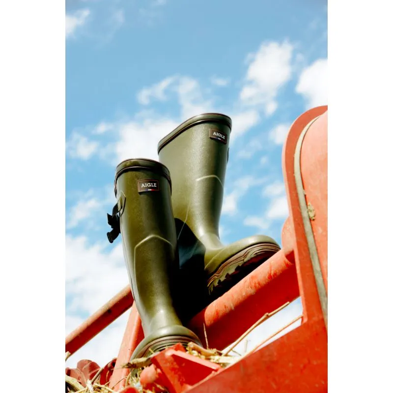 Aigle Parcours 2 ISO Neoprene Wellington Boots - Kaki