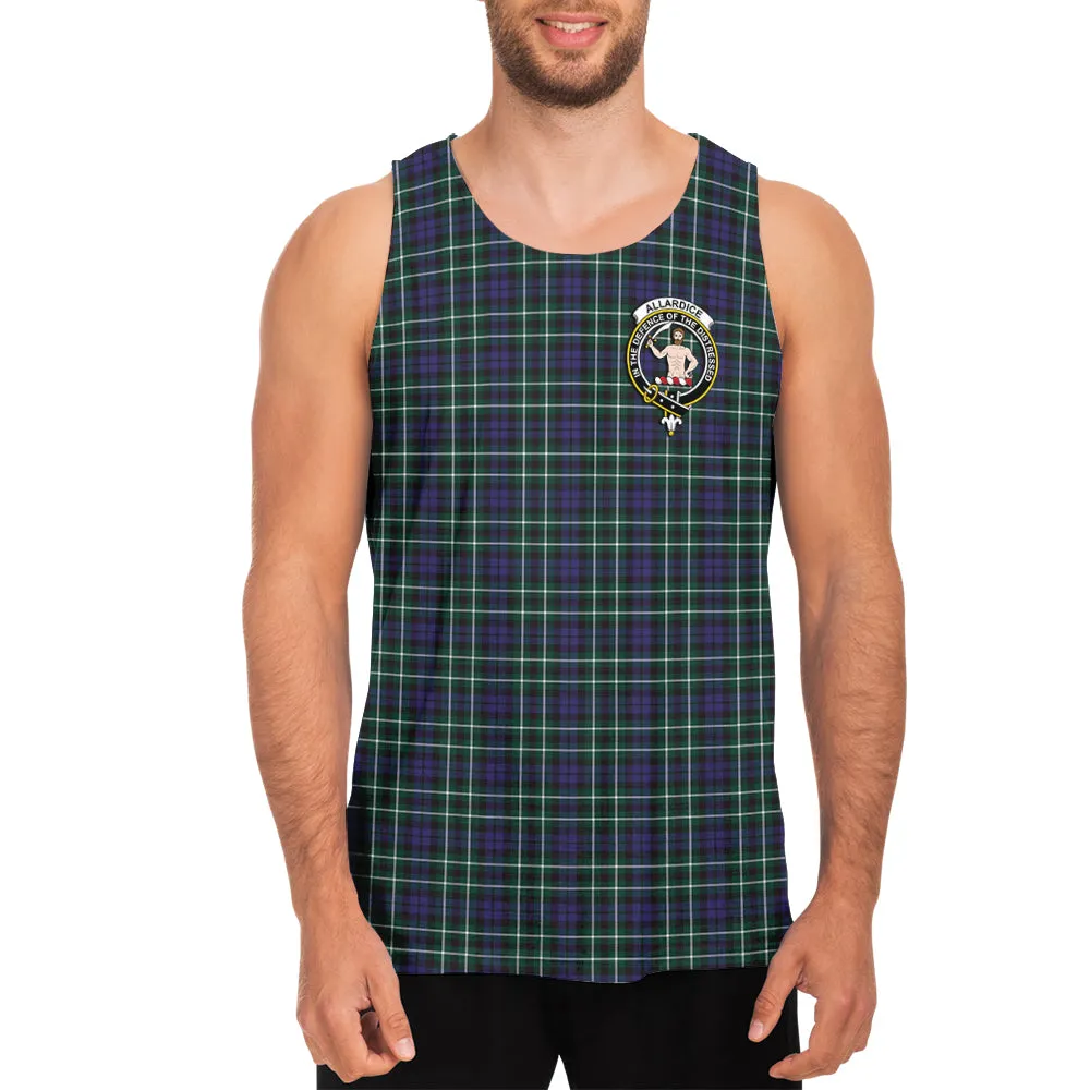 Allardice Tartan Mens Tank Top with Family Crest