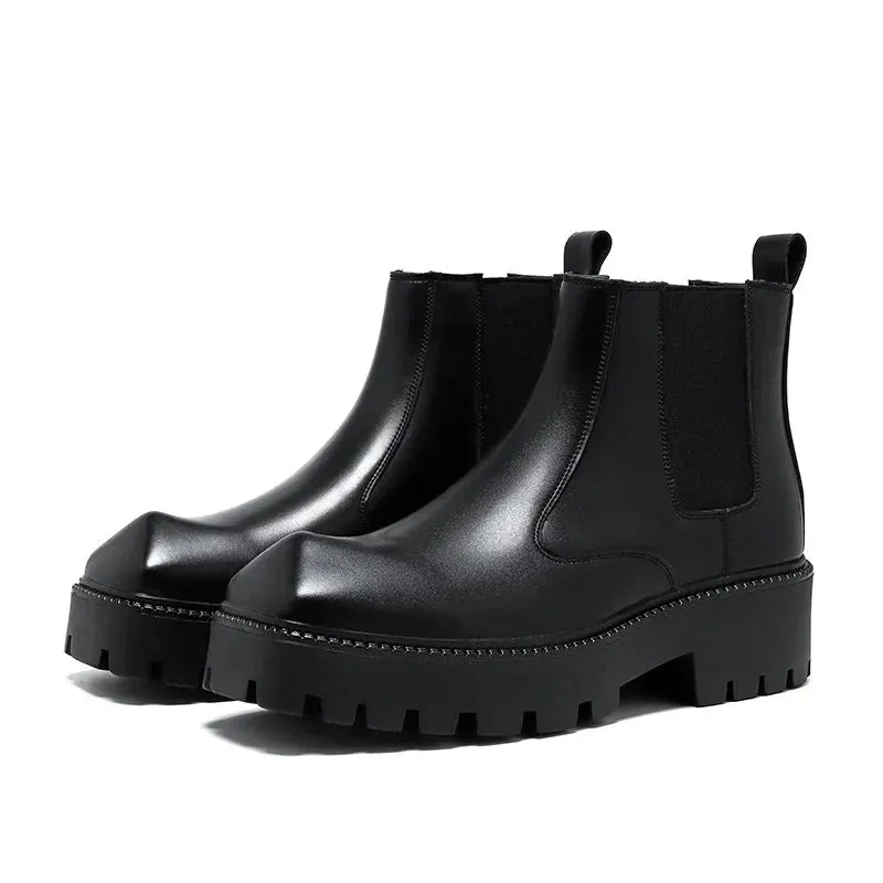 Amozae- Eungam Angled Toe Chelsea Boots