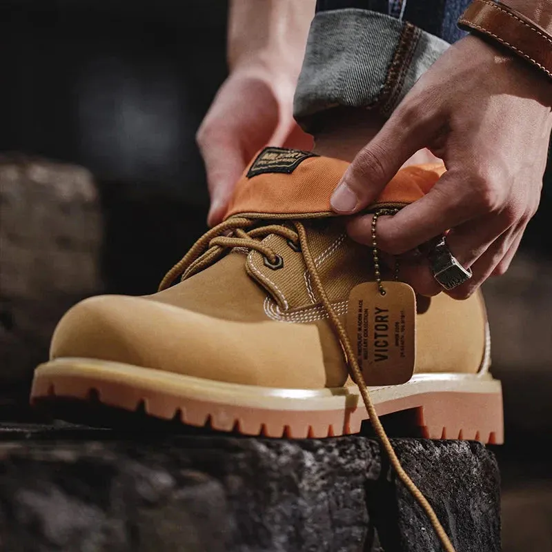 Amozae- Geumo Tan Workwear Boots