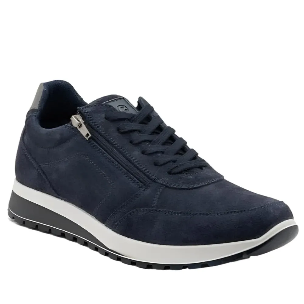 Ara Men's Murray Zip Sneaker in Navy