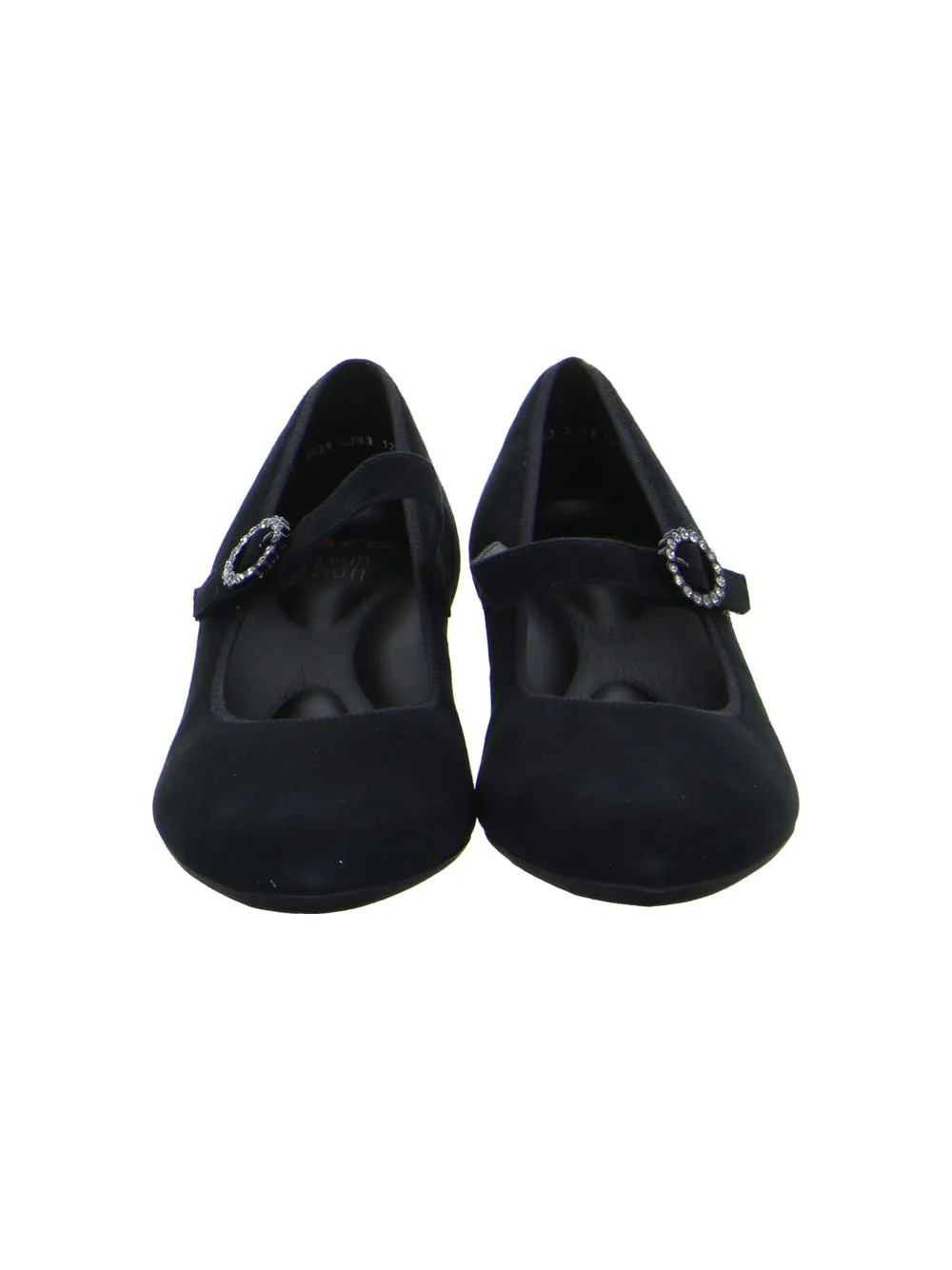 Ara Nizza Black Suede Mary Jane Shoe