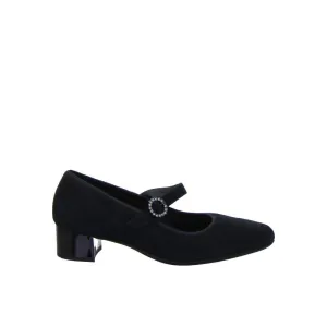 Ara Nizza Black Suede Mary Jane Shoe