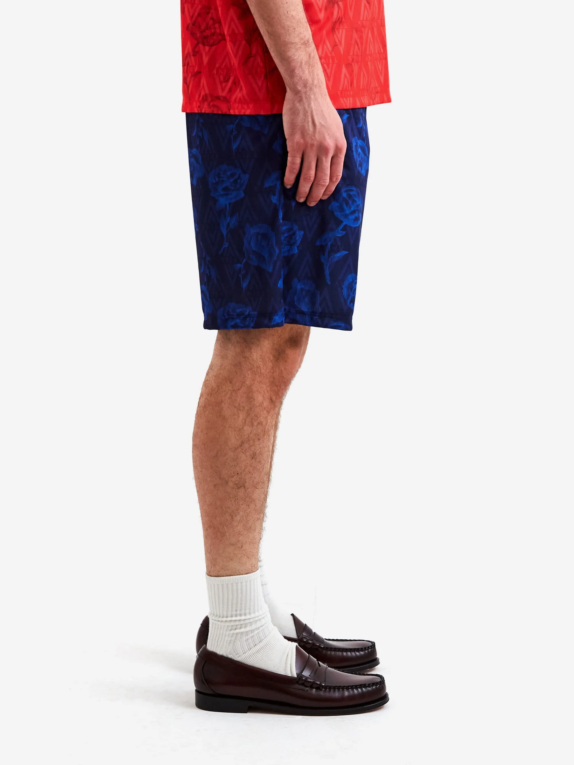 Aries x Umbro Roses Football Shorts - Blue