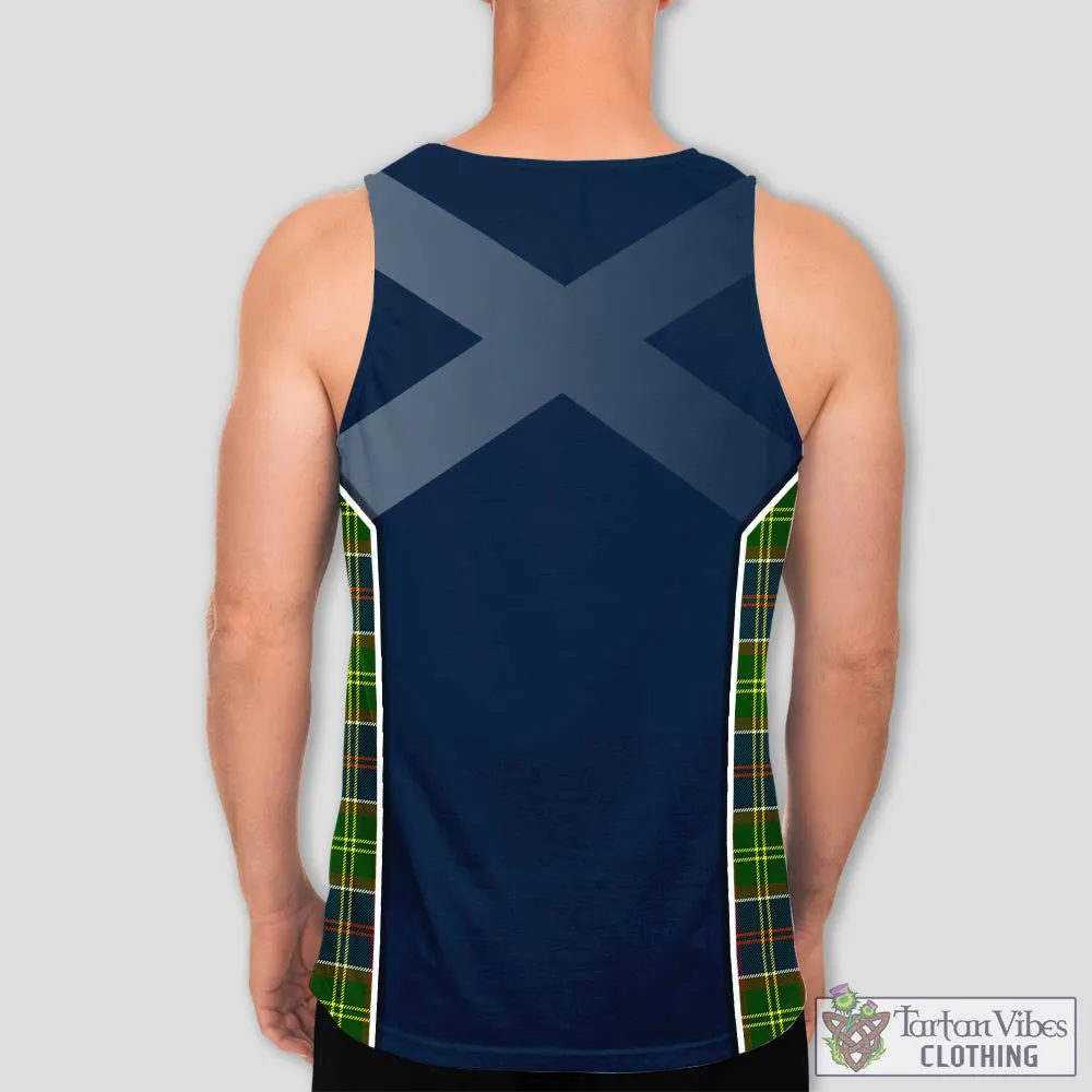 Arnott Tartan Men's Tanks Top with Family Crest and Scottish Thistle Vibes Sport Style