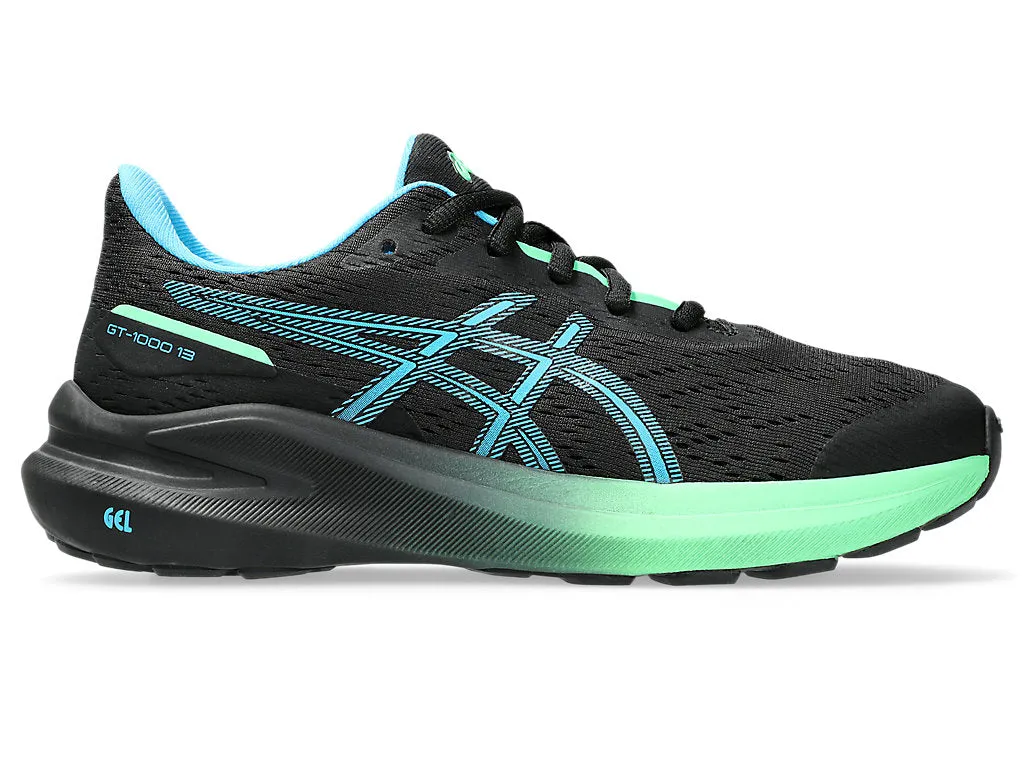 Asics Boys Trainer GT-1000 13 GS Black/Digital Aqua