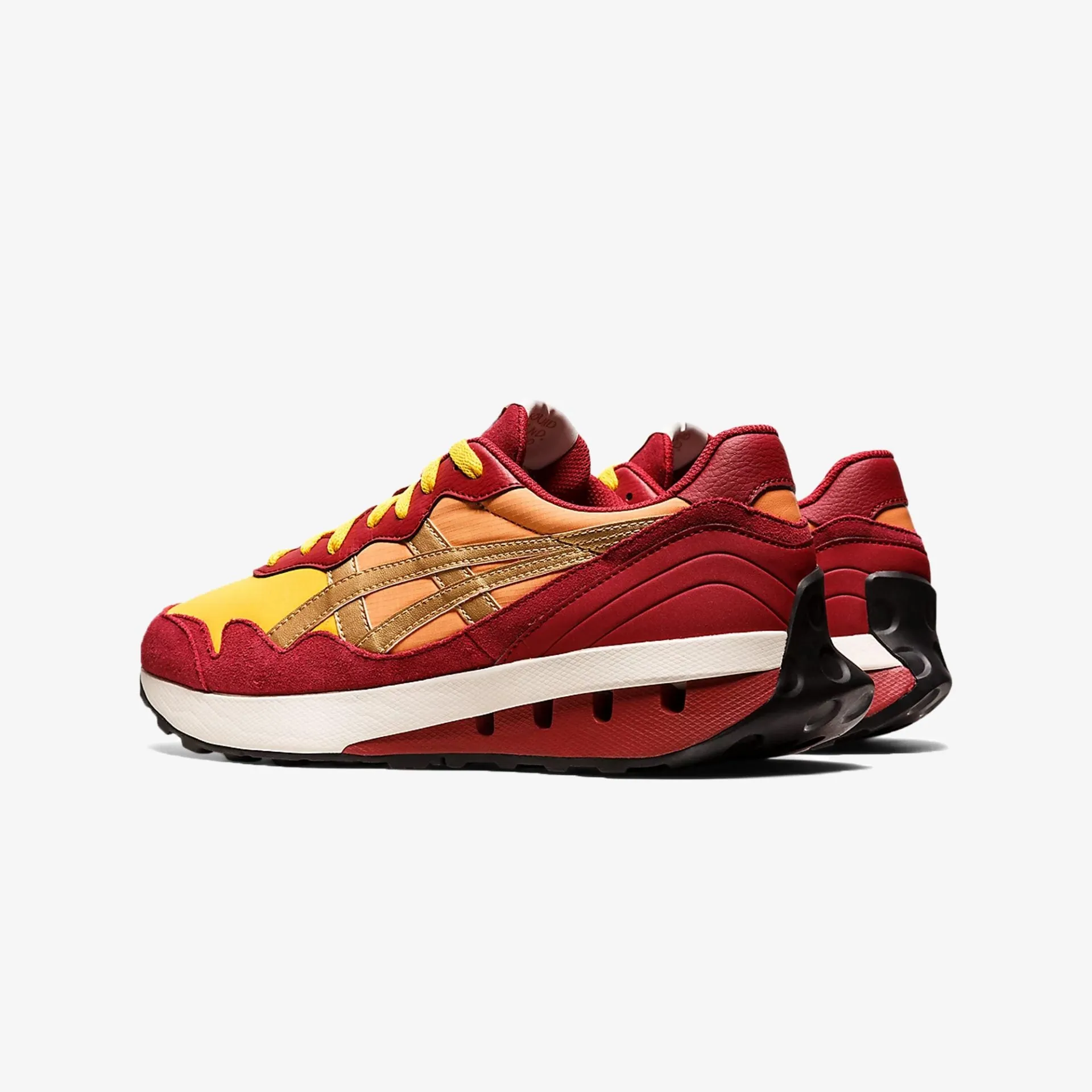 Asics | JOGGER X81  { HONEY/BURGUNDY