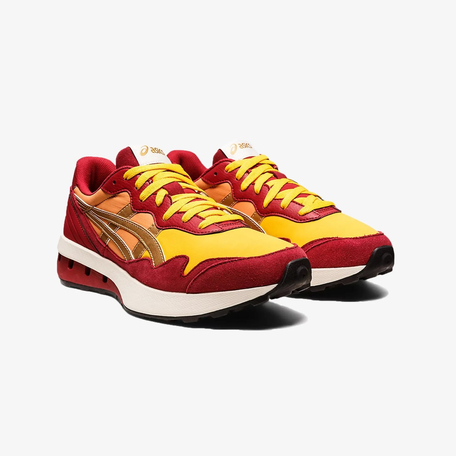 Asics | JOGGER X81  { HONEY/BURGUNDY