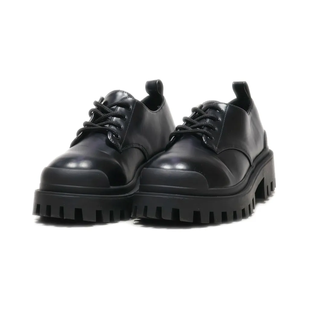 Asos Platform Shoes Leather Black Colour For Women