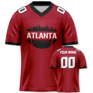 Atlanta Braves City Custom Football Jersey for Men Women Youth Personalized Name Number Sports Apparel Shirts for Fans Gifts