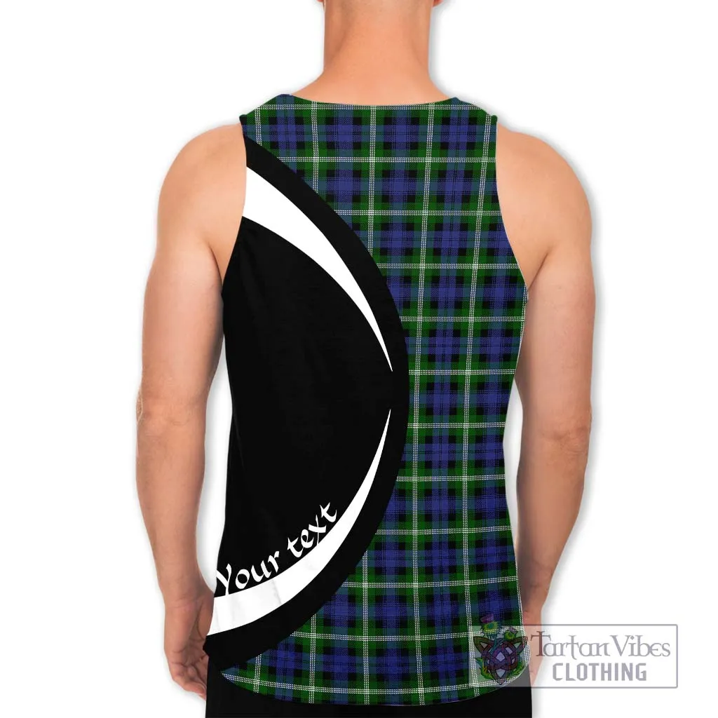 Baillie of Polkemmet Tartan Men's Tank Top with Family Crest Circle Style