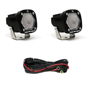 Baja Designs 387806 S1 Work/Scene LED Light with Mounting Bracket Pair Baja Designs