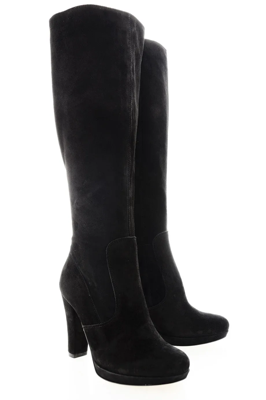 BARBARA BUCCI CHIARA Black Suede Boots