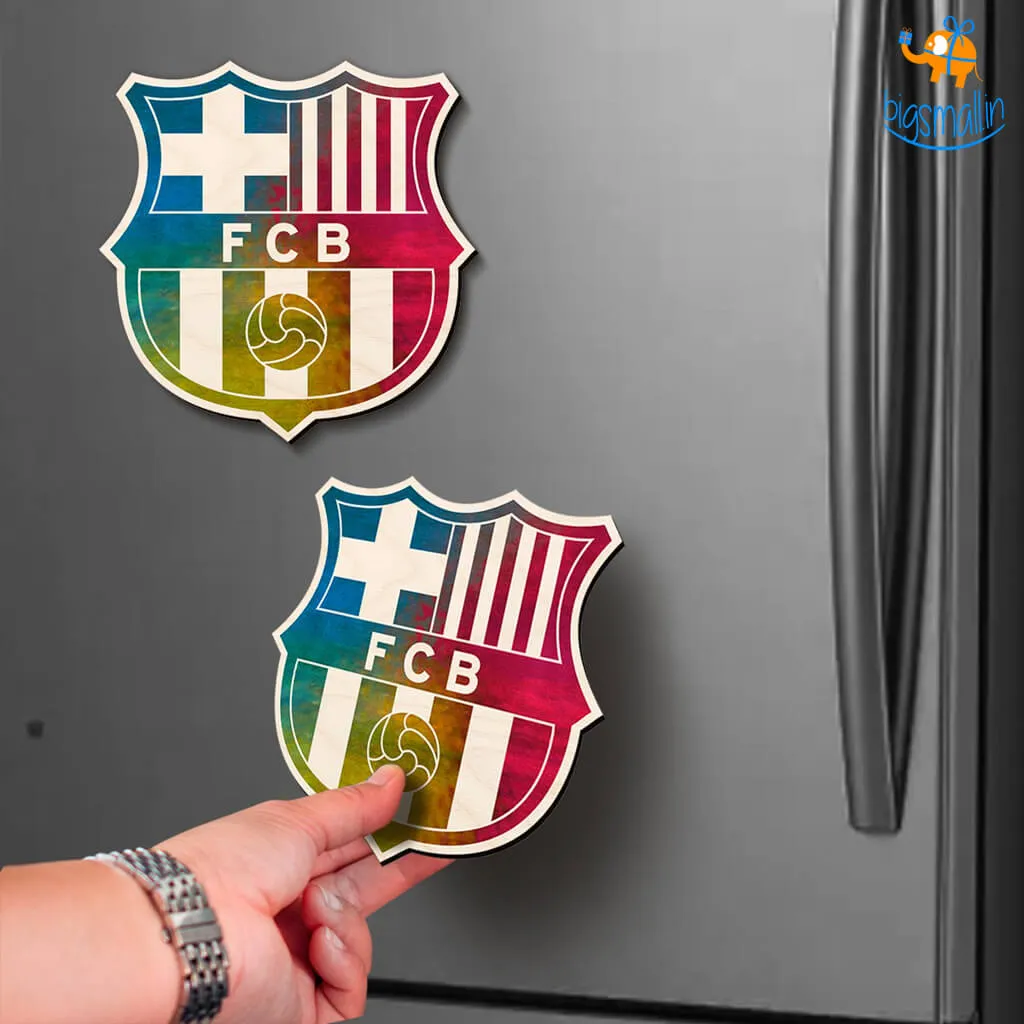 Barcelona Wooden Fridge Magnet