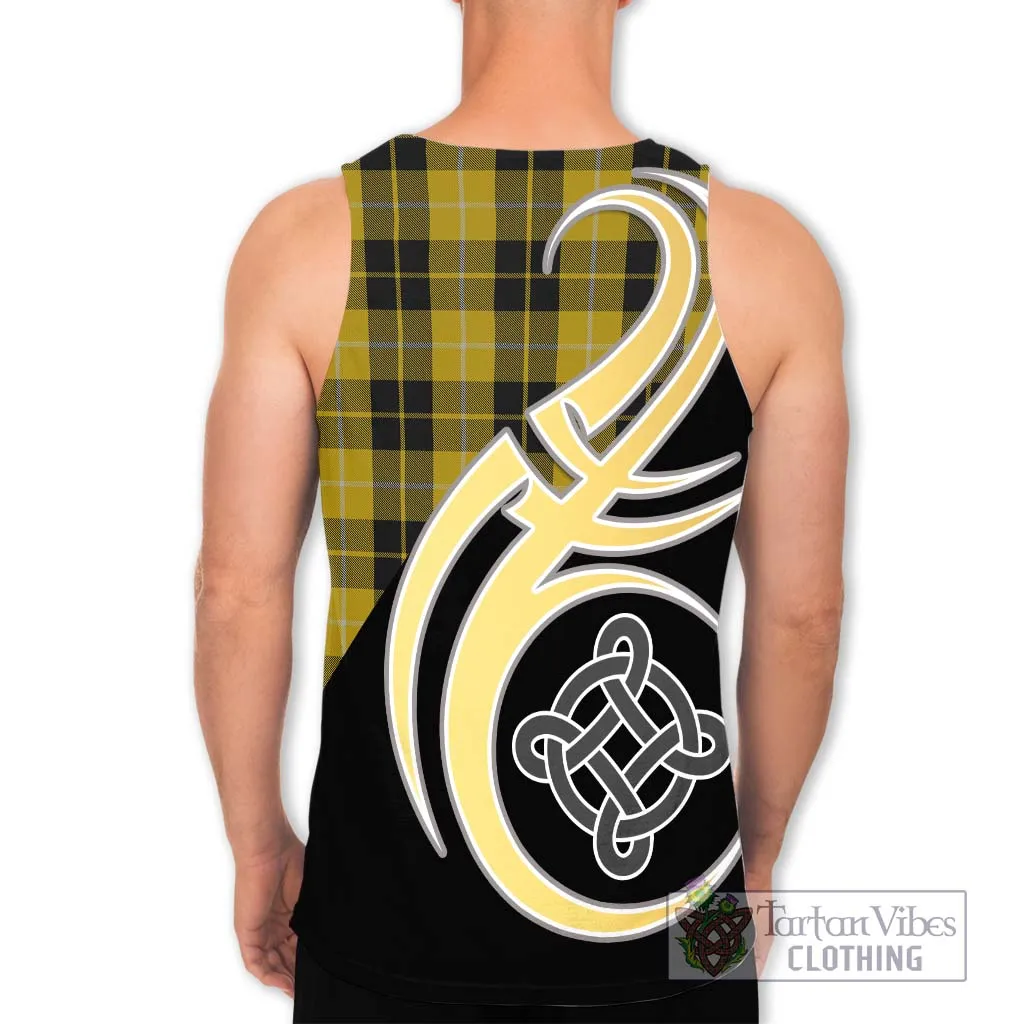 Barclay Dress Tartan Men's Tank Top with Family Crest and Celtic Symbol Style