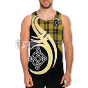 Barclay Dress Tartan Men's Tank Top with Family Crest and Celtic Symbol Style