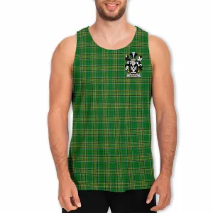 Barlow Irish Clan Tartan Men's Tank Top with Coat of Arms