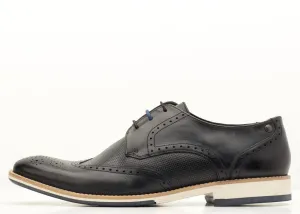 Base London Men's Shoes Hewitt Burnished Navy