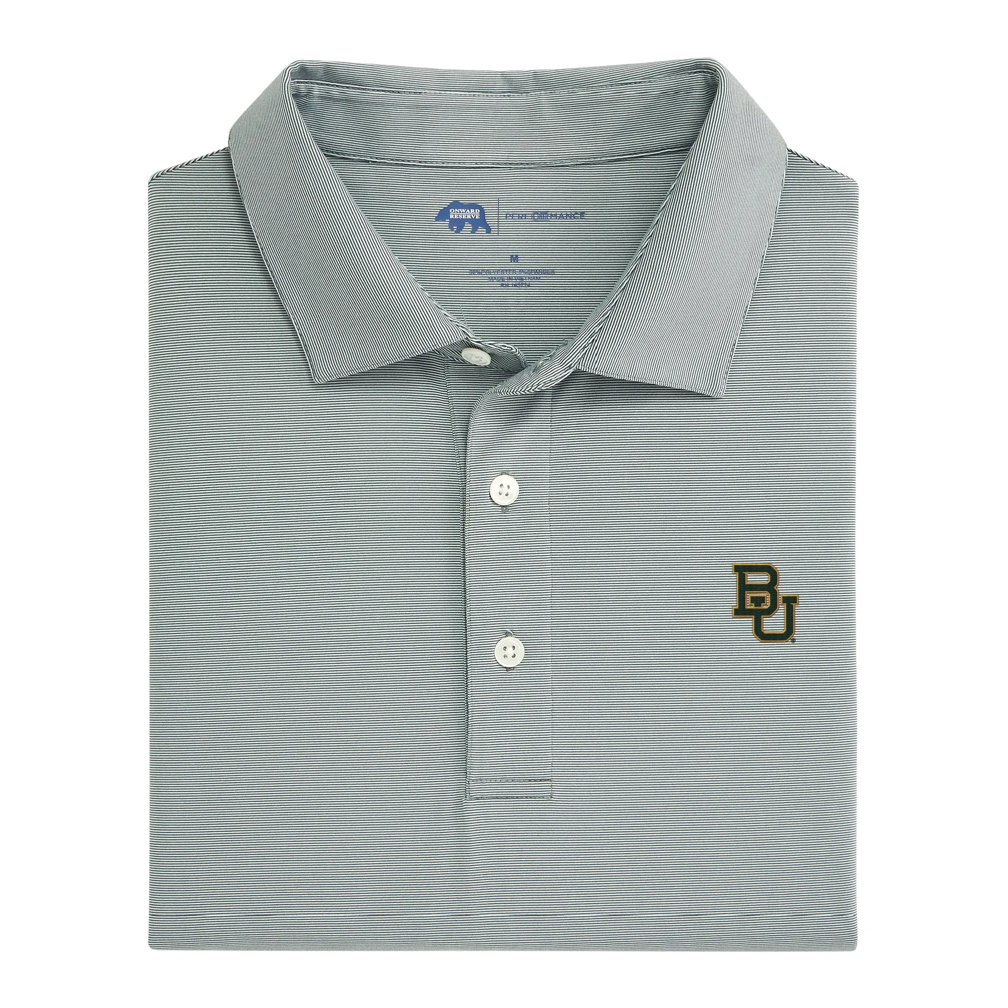 Baylor University Hairline Stripe Performance Polo