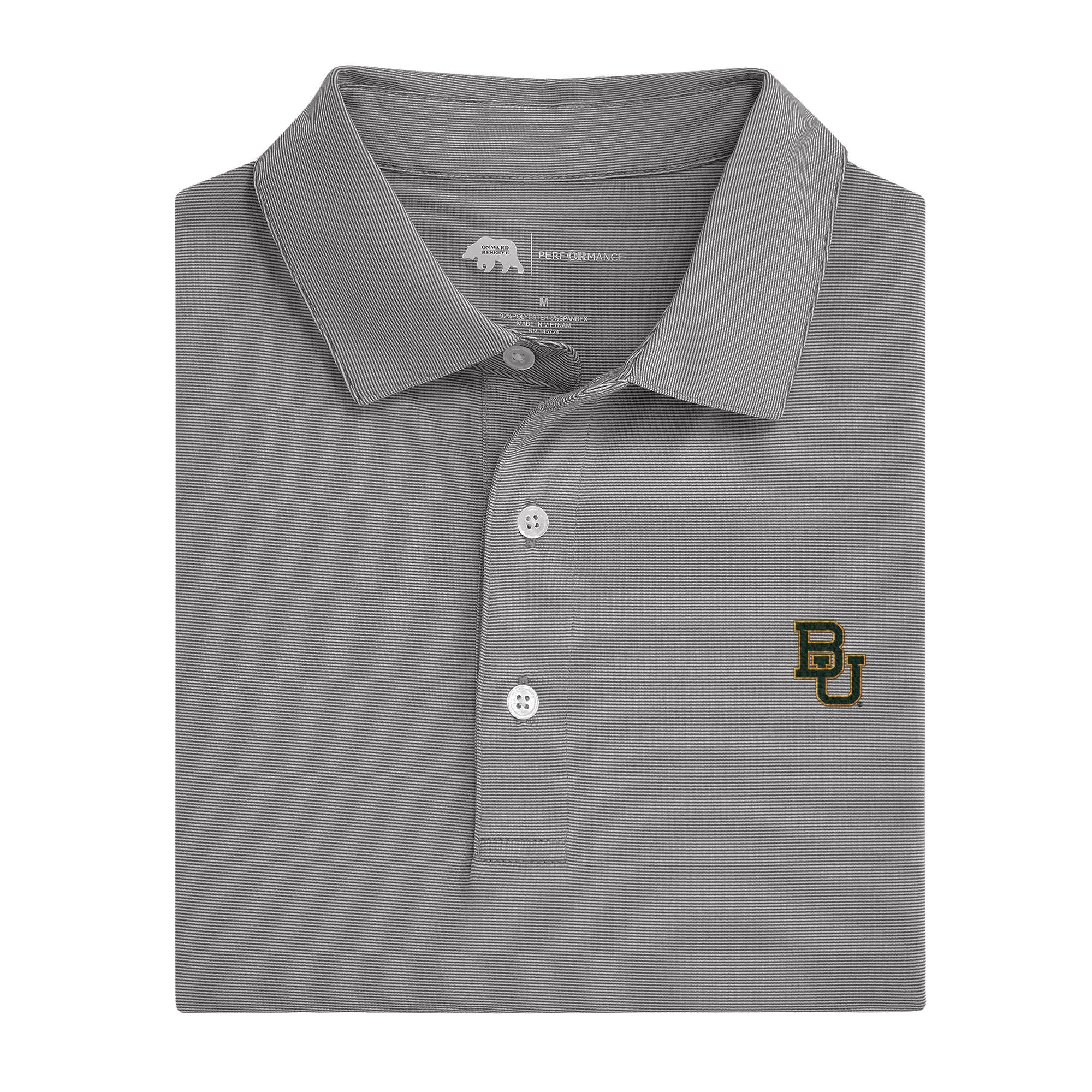 Baylor University Hairline Stripe Performance Polo