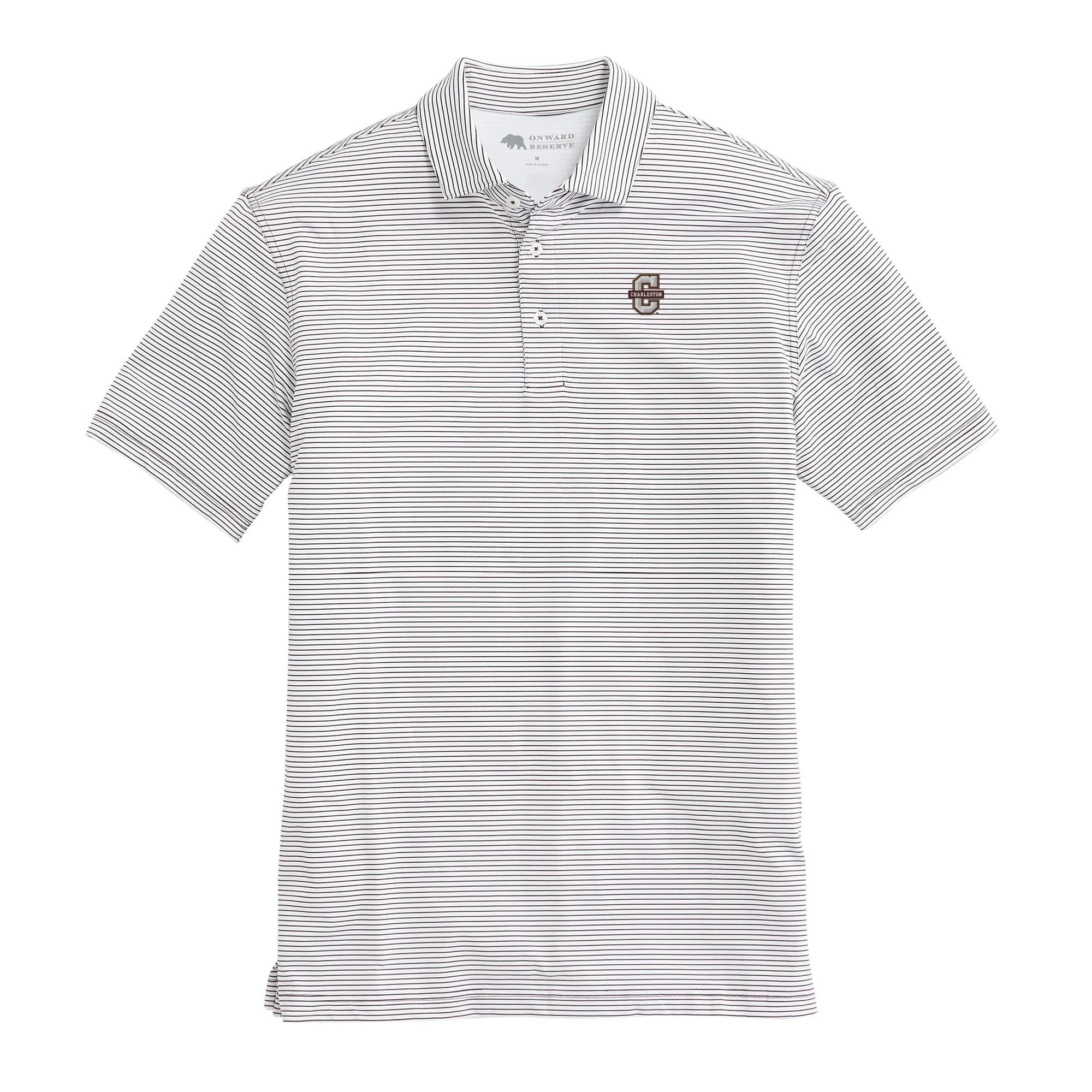 Birdie Stripe College Of Charleston Performance Polo