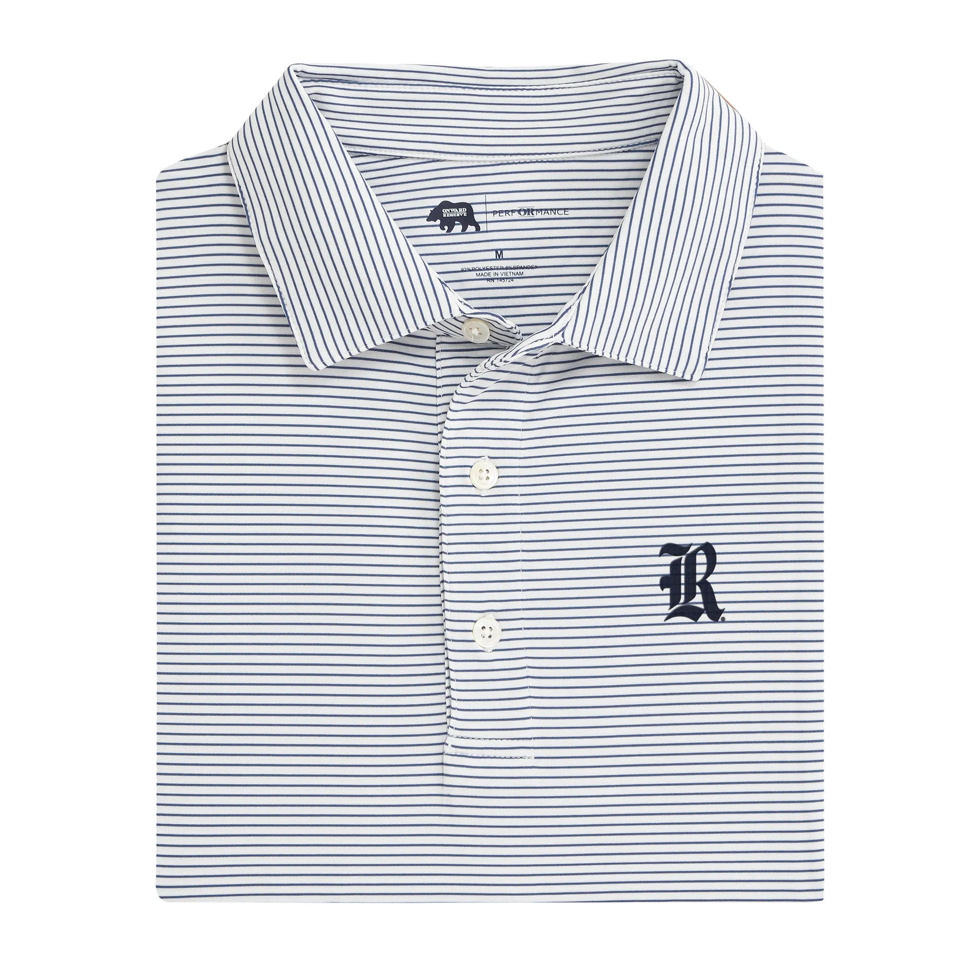 Birdie Stripe Rice Performance Polo