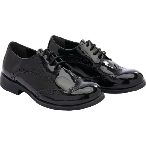 Black Patent Brogue Dress Shoes