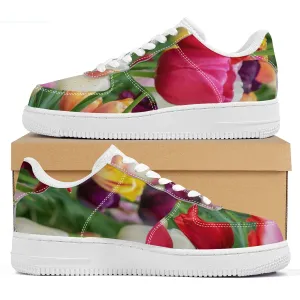 Bokay of Tulips | Low Top Customized | Shoe Zero