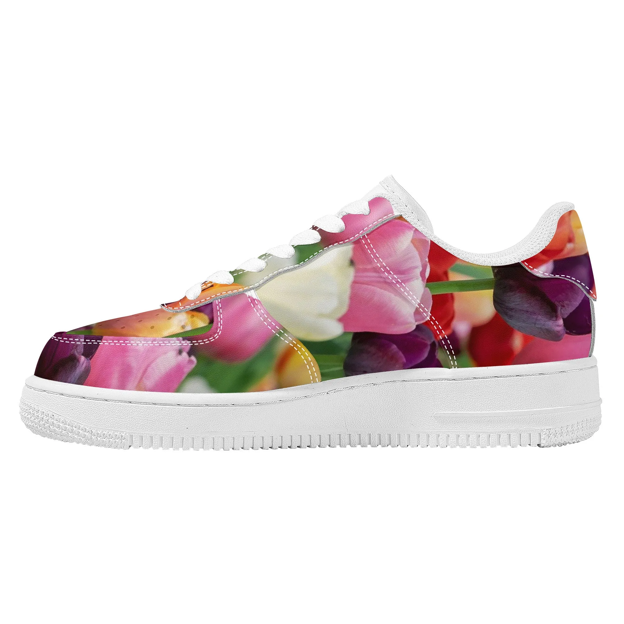 Bokay of Tulips | Low Top Customized | Shoe Zero