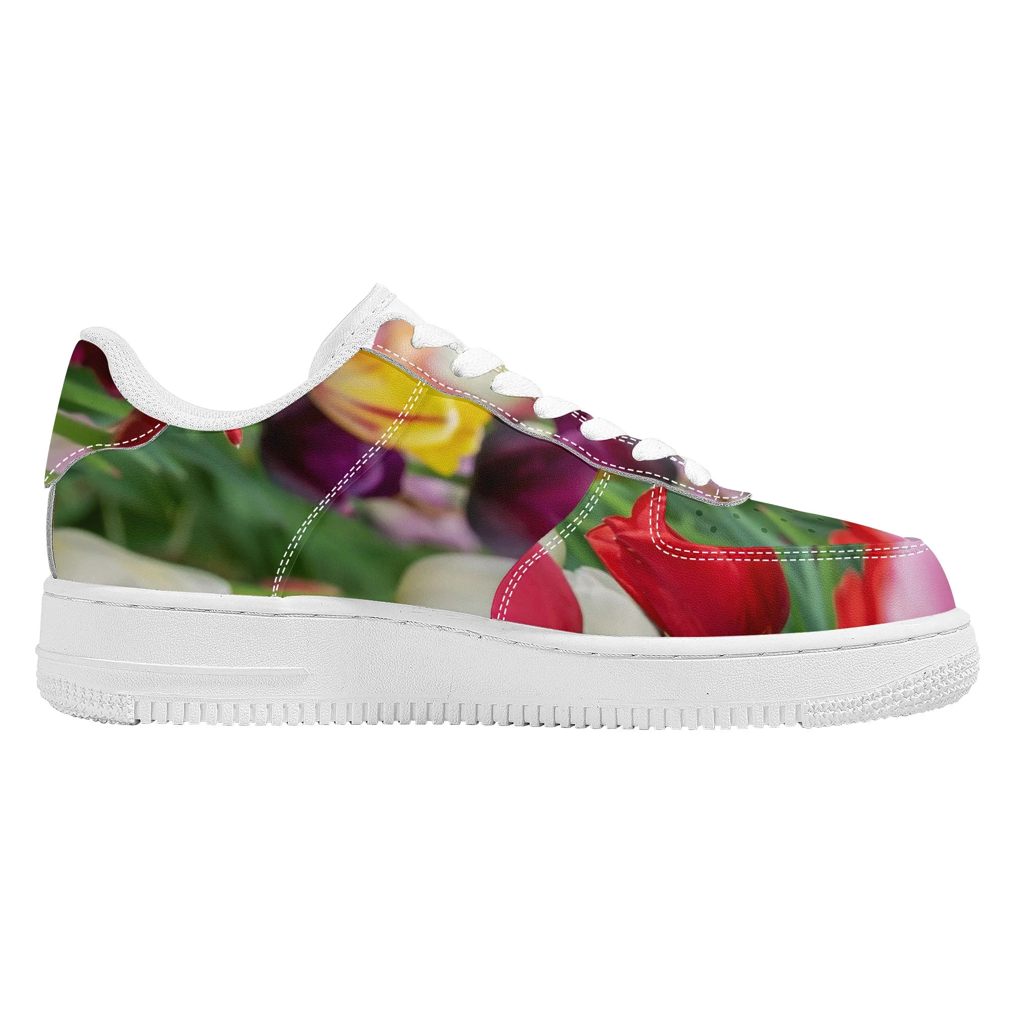 Bokay of Tulips | Low Top Customized | Shoe Zero