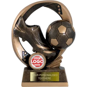 Boot & Ball Trophy with Little Stars Design (RFE1350/55/60AGG)