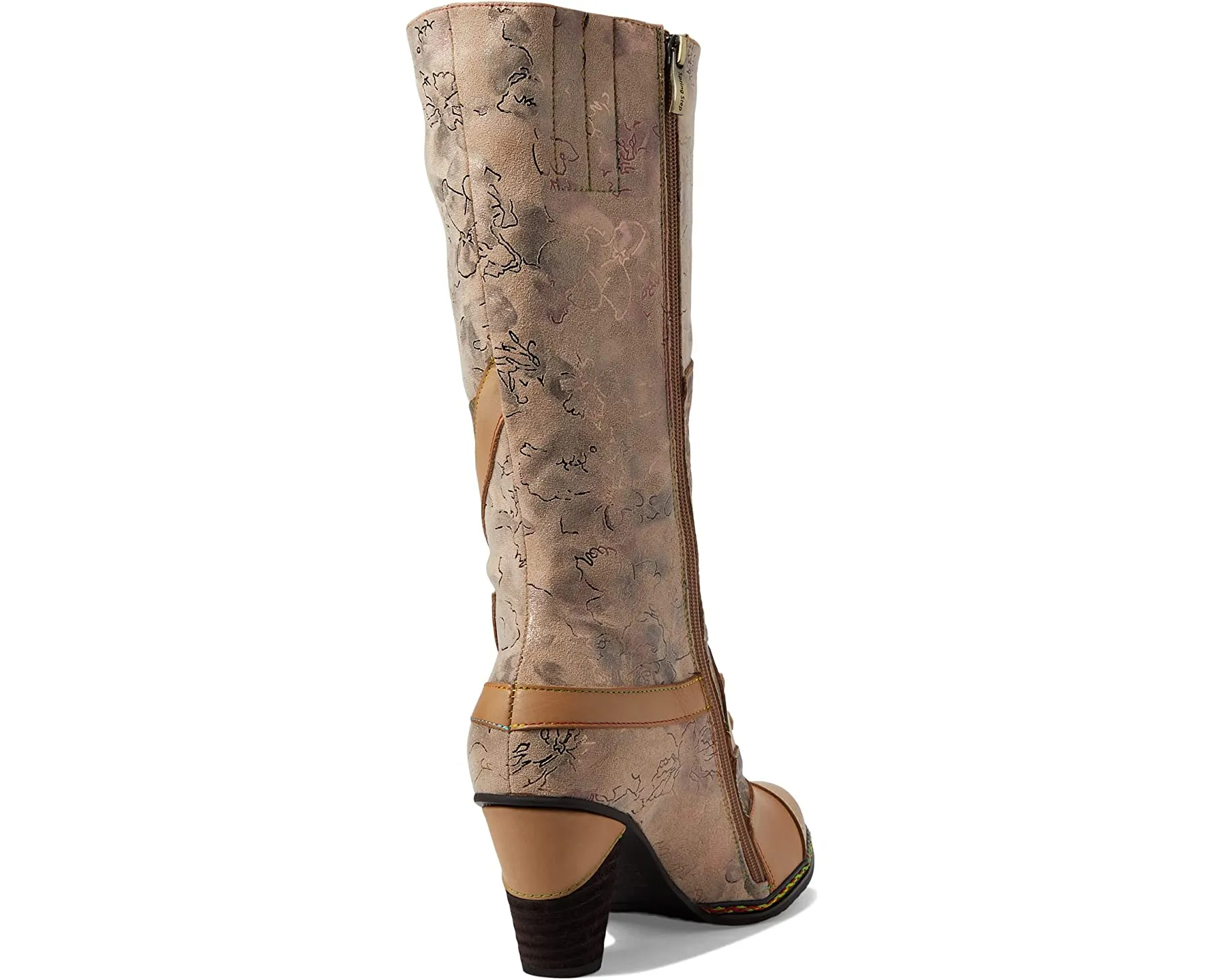 Boots Malagie Croco L'Artiste by Spring Step, beige multi