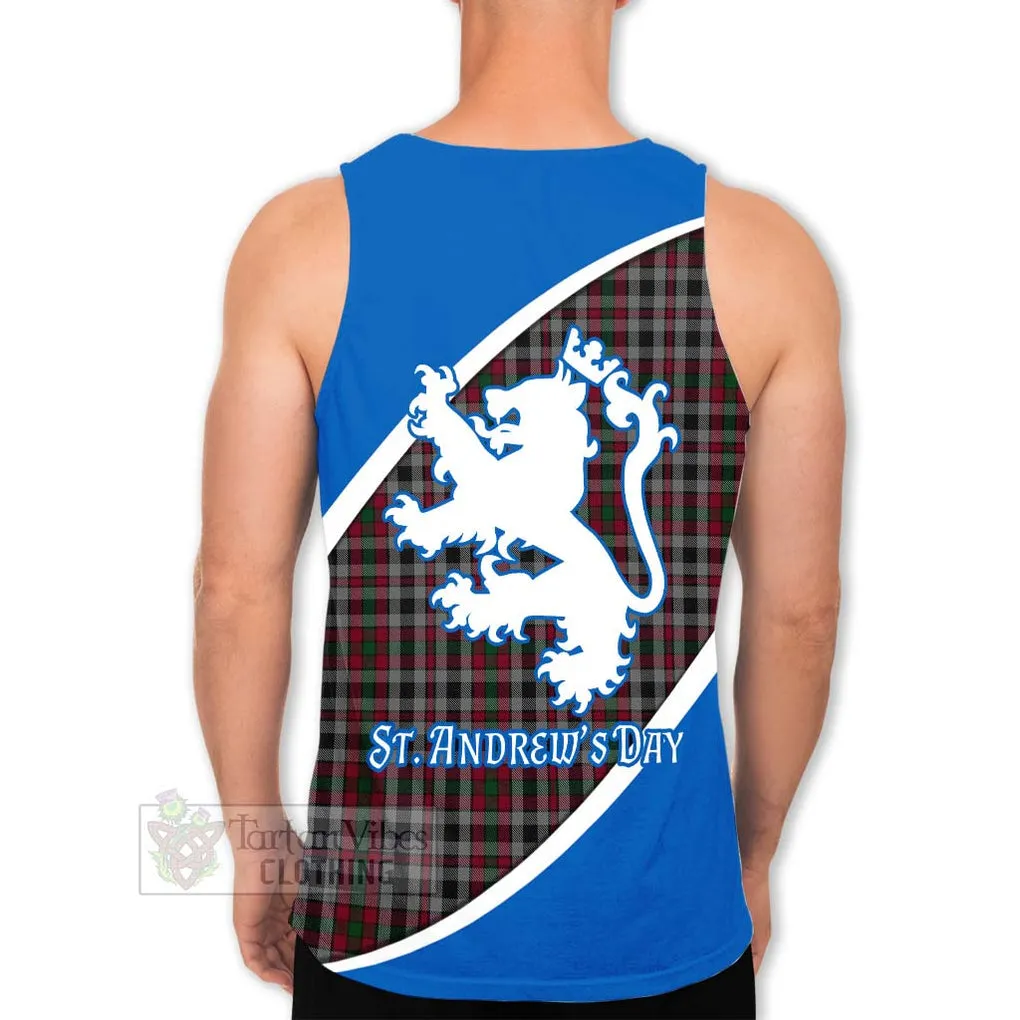 Borthwick Family Crest Tartan Men's Tank Top Celebrate Saint Andrew's Day in Style